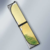 Hawaiian Mele Kalikimaka Auto Sun Shade Tropical Plumeria and Lei Funny Santa Beach - Polynesian Pride