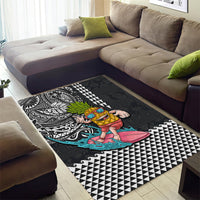 Hawaii Pineapple Surfing With Kakau Tribal Area Rug LT03 - Polynesian Pride
