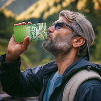 Custom Cook Islands Rugby League 4 in 1 Can Cooler Tumbler Tatau Tribal Motifs-Light Green Color - Polynesian Pride