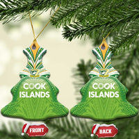 Cook Islands Rugby League Ceramic Ornament Tatau Tribal Motifs-Light Green Color - Polynesian Pride