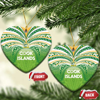 Cook Islands Rugby League Ceramic Ornament Tatau Tribal Motifs-Light Green Color - Polynesian Pride