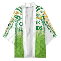 Custom Cook Islands Rugby League Kimono Tatau Tribal Motifs-Light Green Color - Polynesian Pride