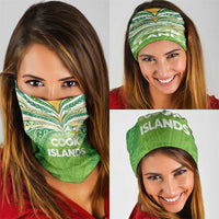 Cook Islands Rugby League Neck Gaiter Tatau Tribal Motifs-Light Green Color - Polynesian Pride