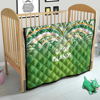 Cook Islands Rugby League Quilt Tatau Tribal Motifs-Light Green Color - Polynesian Pride