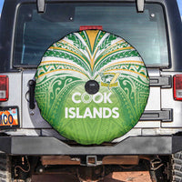 Cook Islands Rugby League Spare Tire Cover Tatau Tribal Motifs-Light Green Color - Polynesian Pride