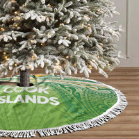 Cook Islands Rugby League Tree Skirt Tatau Tribal Motifs-Light Green Color - Polynesian Pride