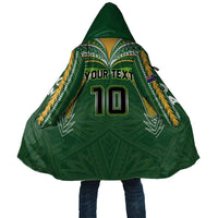 Custom Cook Islands Rugby League Cloak Tatau Tribal Motifs-Dark Green Color - Polynesian Pride