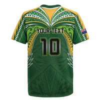 Custom Cook Islands Rugby League Rugby Jersey Tatau Tribal Motifs-Dark Green Color - Polynesian Pride