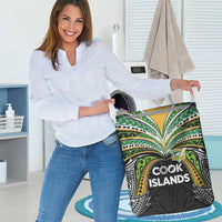 Cook Islands Rugby League Laundry Basket Tatau Tribal Motifs-Black Color - Polynesian Pride