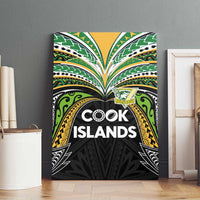 Cook Islands Rugby League Canvas Wall Art Tatau Tribal Motifs-Black Color - Polynesian Pride