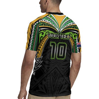 Custom Cook Islands Rugby League Rugby Jersey Tatau Tribal Motifs-Black Color - Polynesian Pride