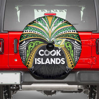 Cook Islands Rugby League Spare Tire Cover Tatau Tribal Motifs-Black Color - Polynesian Pride