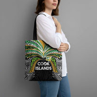 Cook Islands Rugby League Tote Bag Tatau Tribal Motifs-Black Color - Polynesian Pride