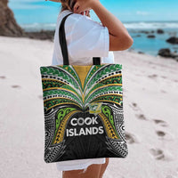 Cook Islands Rugby League Tote Bag Tatau Tribal Motifs-Black Color - Polynesian Pride