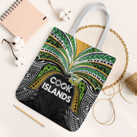 Cook Islands Rugby League Tote Bag Tatau Tribal Motifs-Black Color - Polynesian Pride