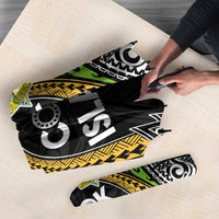 Cook Islands Rugby League Umbrella Tatau Tribal Motifs-Black Color - Polynesian Pride