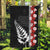 New Zealand ANZAC Day Garden Flag Soldier Silver Fern with Red Poppies Flower Maori Style LT03 Garden Flag Black - Polynesian Pride