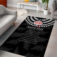 New Zealand ANZAC Day Area Rug Lest We Forget Haka Dance Respect LT03 - Polynesian Pride