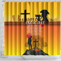 New Zealand and Australia ANZAC Day Shower Curtain Gallipoli Lest We Forget LT03 - Polynesian Pride