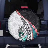 New Zealand Spare Tire Cover Manaia Fern and Koru Maori Pattern LT03 - Polynesian Pride