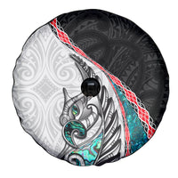 New Zealand Spare Tire Cover Manaia Fern and Koru Maori Pattern LT03 - Polynesian Pride