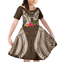 Vanuatu Selebretem 44th Indipendens Dei Family Matching Mermaid Dress and Hawaiian Shirt Yumi Pig Tusk and Namele Fern