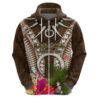 Vanuatu Selebretem 44th Indipendens Dei Zip Hoodie Yumi Pig Tusk and Namele Fern