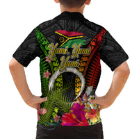 Vanuatu Independence Day Family Matching Tank Maxi Dress and Hawaiian Shirt Tugeta Yumi Selebretem Indipendens Dei