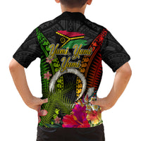 Vanuatu Independence Day Kid Hawaiian Shirt Tugeta Yumi Selebretem Indipendens Dei