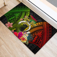 Vanuatu Independence Day Rubber Doormat Tugeta Yumi Selebretem Indipendens Dei