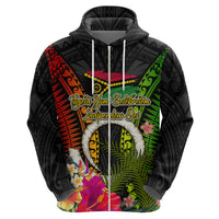 Vanuatu Independence Day Zip Hoodie Tugeta Yumi Selebretem Indipendens Dei
