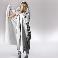 Fiji Iguana Hooded Blanket Tapa Tribal Tattoo and Hibiscus