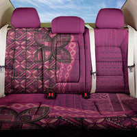 Samoan Pacific Tribal Flower Geometric Art Tattoos Back Car Seat Cover Siapo Pattern Romantic Rose - Polynesian Pride