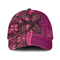 Samoan Pacific Tribal Flower Geometric Art Tattoos Classic Cap Siapo Pattern Romantic Rose - Polynesian Pride