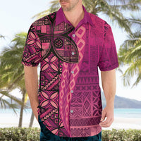Samoan Pacific Tribal Flower Geometric Art Tattoos Hawaiian Shirt Siapo Pattern Romantic Rose - Polynesian Pride