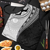 Fijian Masi Tattoos Apron with Tapa Tribal Pattern - Polynesian Pride