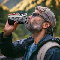 Fijian Masi Tattoos 4 in 1 Can Cooler Tumbler with Tapa Tribal Pattern - Polynesian Pride