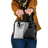 Fijian Masi Tattoos Shoulder Handbag with Tapa Tribal Pattern - Polynesian Pride