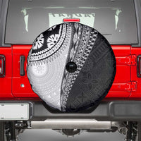 Fijian Masi Tattoos Spare Tire Cover with Tapa Tribal Pattern LT03 - Polynesian Pride