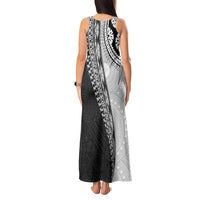 Fijian Masi Tattoos Tank Maxi Dress with Tapa Tribal Pattern - Polynesian Pride