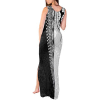 Fijian Masi Tattoos Tank Maxi Dress with Tapa Tribal Pattern - Polynesian Pride