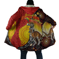 Australia and Papua New Guinea Together Cloak Bird-of-paradise and Kangaroo with Oro Tapa and Aboriginal Art Motifs - Polynesian Pride
