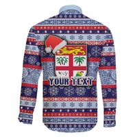 custom-fiji-christmas-family-matching-mermaid-dress-and-hawaiian-shirt-fijian-santa-and-coat-of-arms-mix-tapa-pattern-striped-style