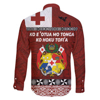 Tongan Culture Family Matching Short Sleeve Bodycon Dress and Hawaiian Shirt Ngatu Art Tattoo and Emblem of Tonga LT03 - Polynesian Pride