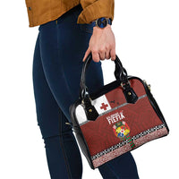 Tongan Christmas Shoulder Handbag Kilisimasi Fiefia with Ngatu Art Tattoo