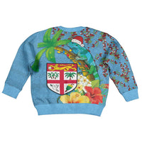 Fijians Iguana Tagimoucia Christmas Kid Ugly Christmas Sweater Christmas Palm Tree and Hibiscus LT03 - Polynesian Pride