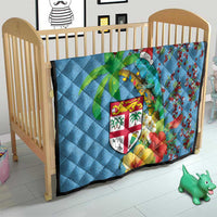 Fijians Iguana Tagimoucia Christmas Quilt Christmas Palm Tree and Hibiscus LT03 - Polynesian Pride