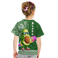 Hawaii Kid T Shirt Aloha Funny Avocado Mix Kakau Hawaiian Tribal LT03 - Polynesian Pride