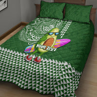 Aloha Avocado Funny Fruits Custom Quilt Bed Set Mix Hawaiian Kakau Tribal LT03 - Polynesian Pride