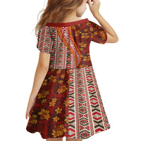 Hawaii Native Tapa Elements and Hibiscus Flowers Family Matching Tank Maxi Dress and Hawaiian Shirt LT03 - Polynesian Pride